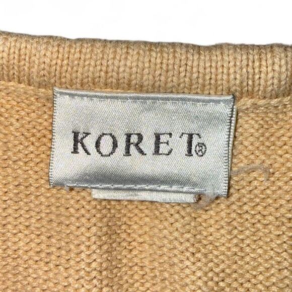 Gorgeous boho fairy western tan vintage 90s sweater vest - Picture 4 of 4